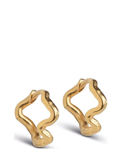 Enamel Copenhagen Holly Small Hoops Enamel Copenhagen Gold