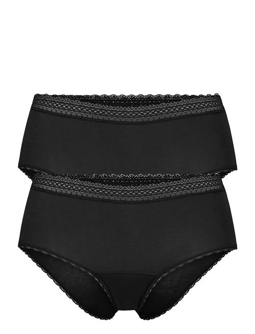 Schiesser Period Panties 2-Pack Lace Black - Secret Care Schiesser White