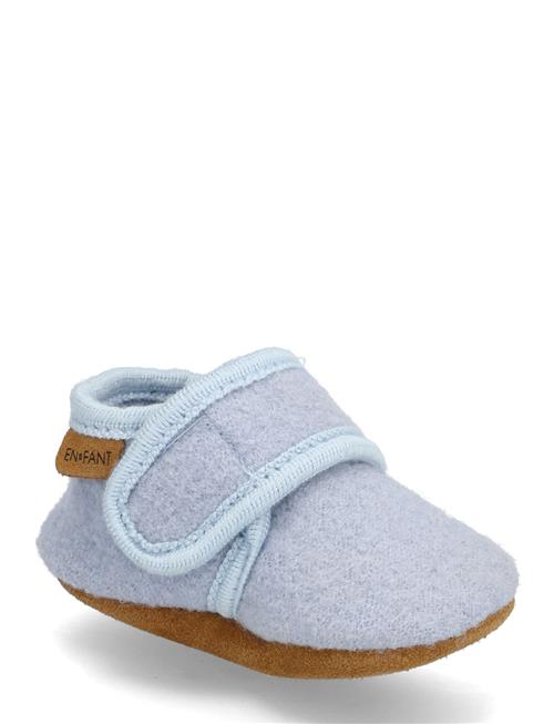 Se Baby Wool Slippers En Fant Blue ved Booztlet