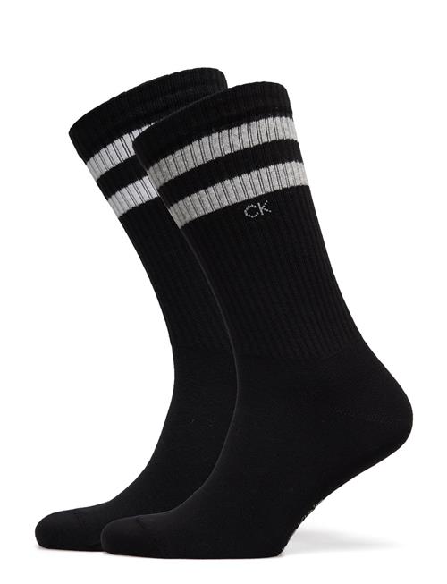 Ck Men Sock 2P Stripes Calvin Klein Black