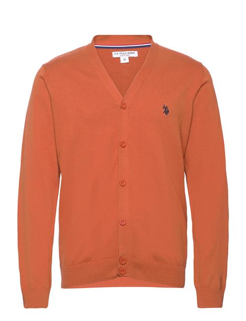 Se U.S. Polo Assn. Uspa Knit Cardigan Dolovan Men U.S. Polo Assn. Brown ved Booztlet