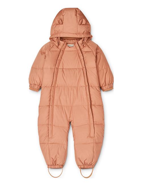 Se Liewood Sylvie Baby Down Snow Suit Liewood Pink ved Booztlet