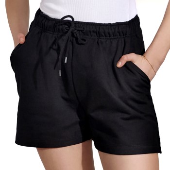 Bread & Boxers Bread and Boxers Sweatshorts Sort økologisk bomuld X-Small Dame