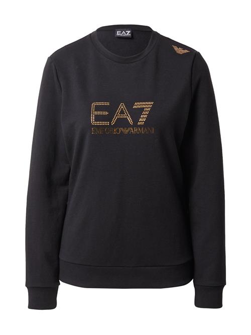 EA7 Emporio Armani Sweatshirt  guld / sort