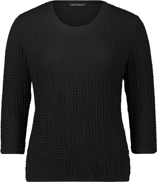 Betty Barclay Shirt Kurz 3/4 Ar Kvinde Sort Langærmede Bluser Str 44 - hos Magasin