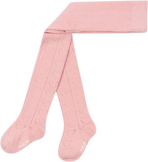 Konges Sløjd Wool Pointelle Tights Str 68-74 - Rose Strømpebukser hos Magasin