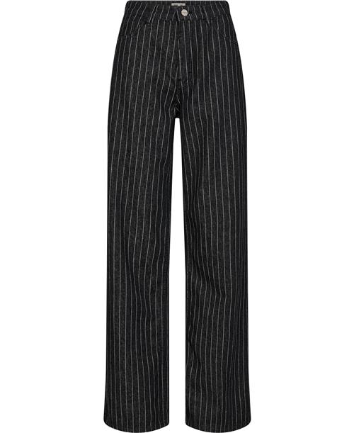 Baum und Pferdgarten Nini Kvinde Black Pinstripe Denim Bukser Str 44 - hos Magasin