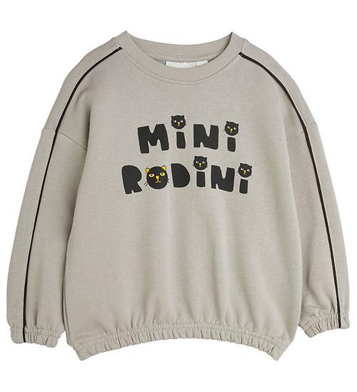 Mini Rodini Sweatshirt - Cats - Grey