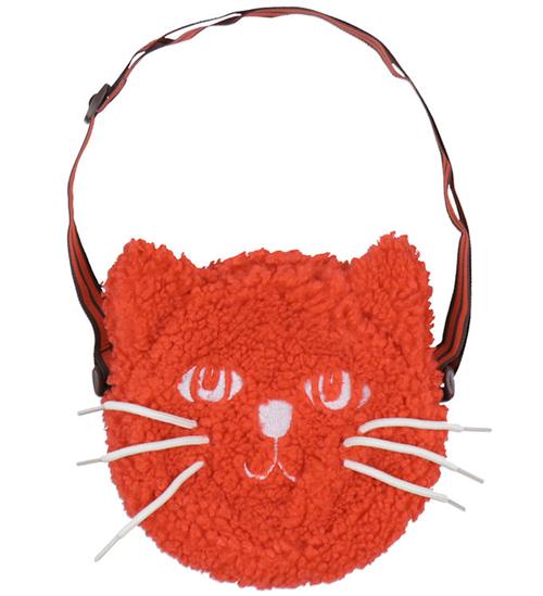 Mini Rodini Mini rodini Taske - Cat Fuzzy Mini - Red