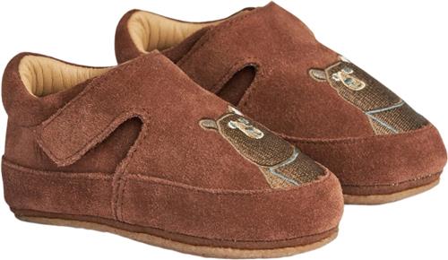 Wheat Pixi Indoor Shoe Cognac Hjemmesko Str 25 - Læder hos Magasin