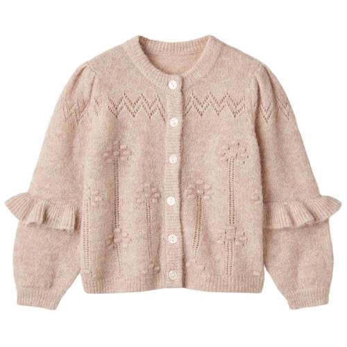 Fliink Star Puff Cardigan Peach Whip | Lyserød | 3 years