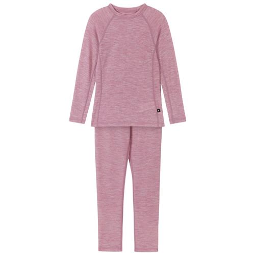 Reima Grå Pink Wool Baselayer Sæt 100 cm  Lyserød  100 cm  Unisex
