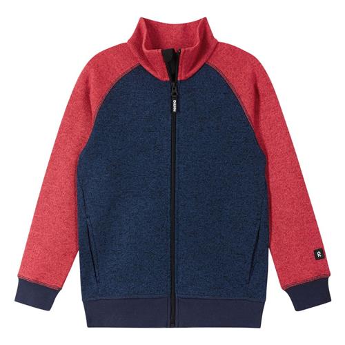 Se Reima Fleece-trøje Neulomus-Jeans blue | Blå | 128 cm ved Babyshop