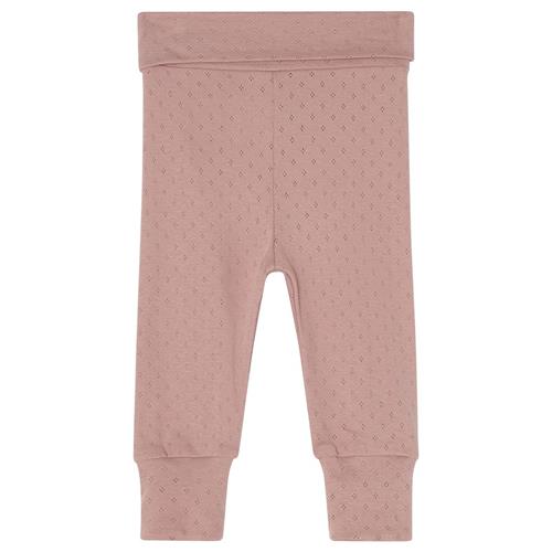 Buddy & Hope Elsy Pointelle Frill Baby Pant Pink Mauve | Lyserød | 74/80 cm