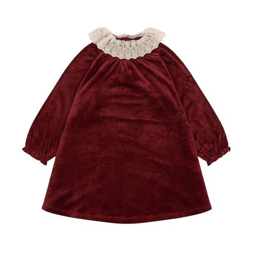 Konges Sløjd Venola Dress Grs - Red Dahlia | Rød | 18 months