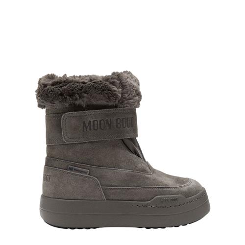 Se Moon Boot Park Strap Snow Boots Anthracite | Grå | 34 EU ved Babyshop