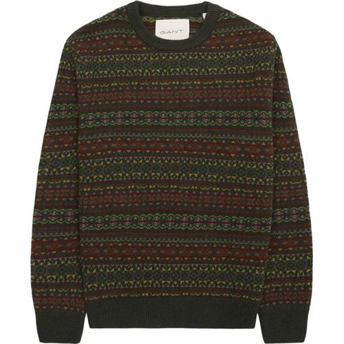 Se Gant - Fair Isle C-Neck Strik ved Kaufmann