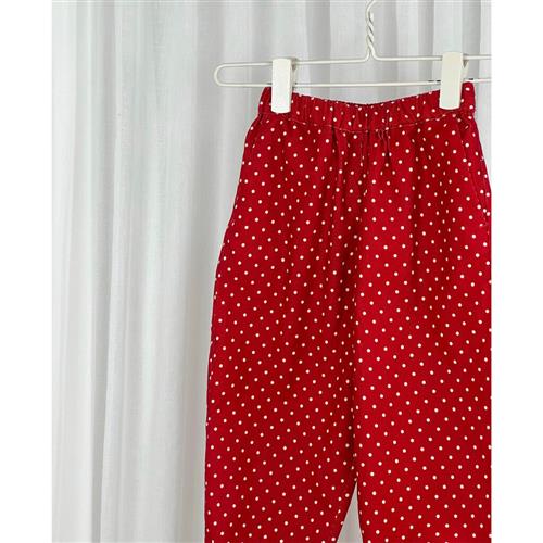 Fliink Dolly DOT Pant Str 4Y/104 - Pompeian Red Bukser hos Magasin