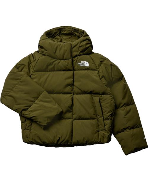 The North Face G North Down Hooded Jacket Forest O Str S - Forest Olive Vinterjakker hos Magasin