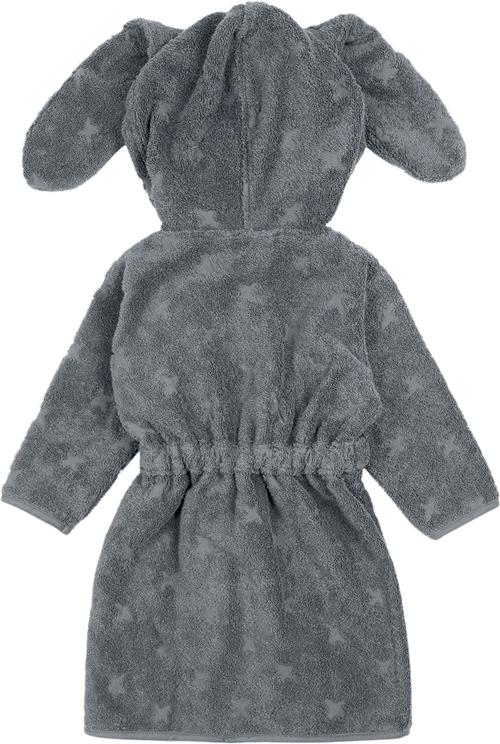 Müsli by Green Cotton Bathrobe Bunny Str 92/98 - Stormy Blue Morgenkåber Bomuld hos Magasin