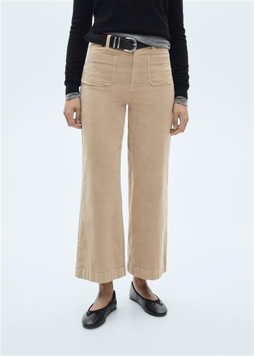 MANGO Jeans .- Catherip Kvinde Light Beige Bukser Str 40 - hos Magasin