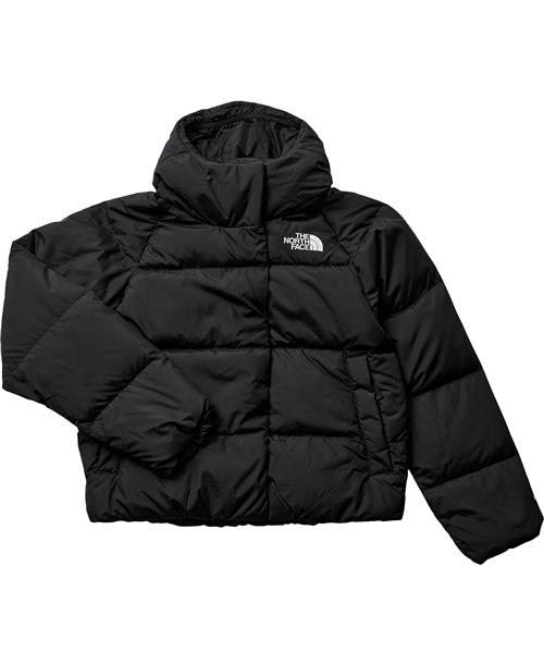 The North Face G North Down Hooded Jacket TNF Blac Str XS - Sort Vinterjakker hos Magasin