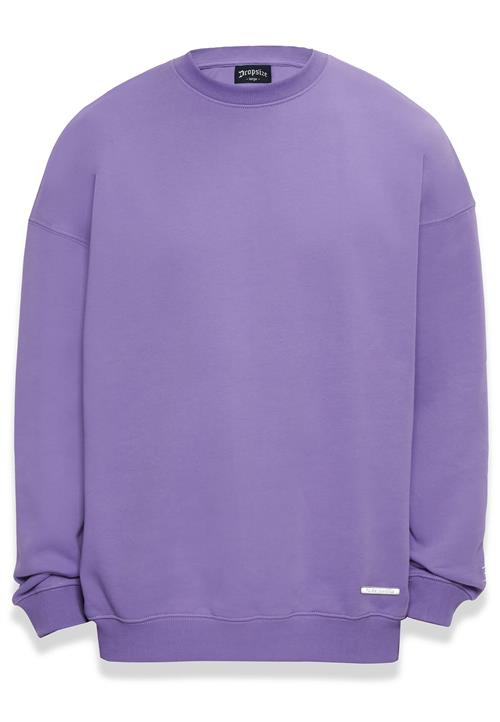 Dropsize Sweatshirt  mørkelilla / sølv