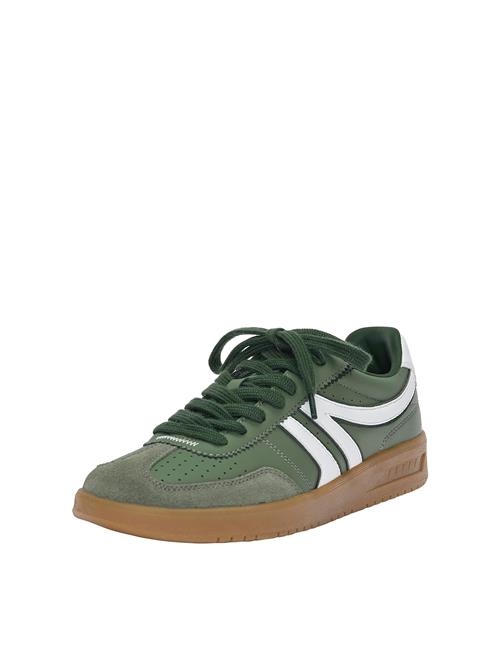 Pull&Bear Sneaker low  grøn / græsgrøn / hvid