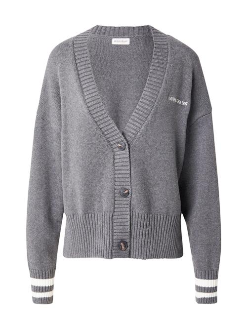 GUESS JEANS Cardigan  grå-meleret / hvid