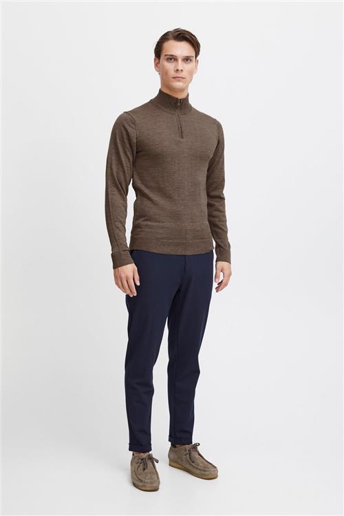 Casual Friday Cfkarlo Merino Knit Merino Knit wit Mand Pine Bark Melange Sweaters Slim Fit Str XL Merino - hos Magasin