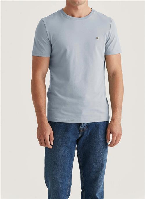 Morris Stockholm James Tee Mand Light Blue Kortærmede T-shirts Str L - hos Magasin