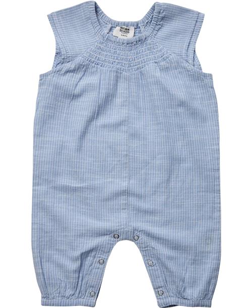 Magasin du Nord Collection Magasin Blue 1 Baby Jumpsuit Organic Gots Str 68 Blue Stripe Buksedragter Bomuld