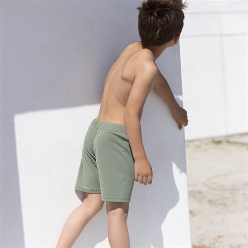 Petit Crabe Alex Swim Shorts, Army Str 9-10 år - Army Badebukser hos Magasin