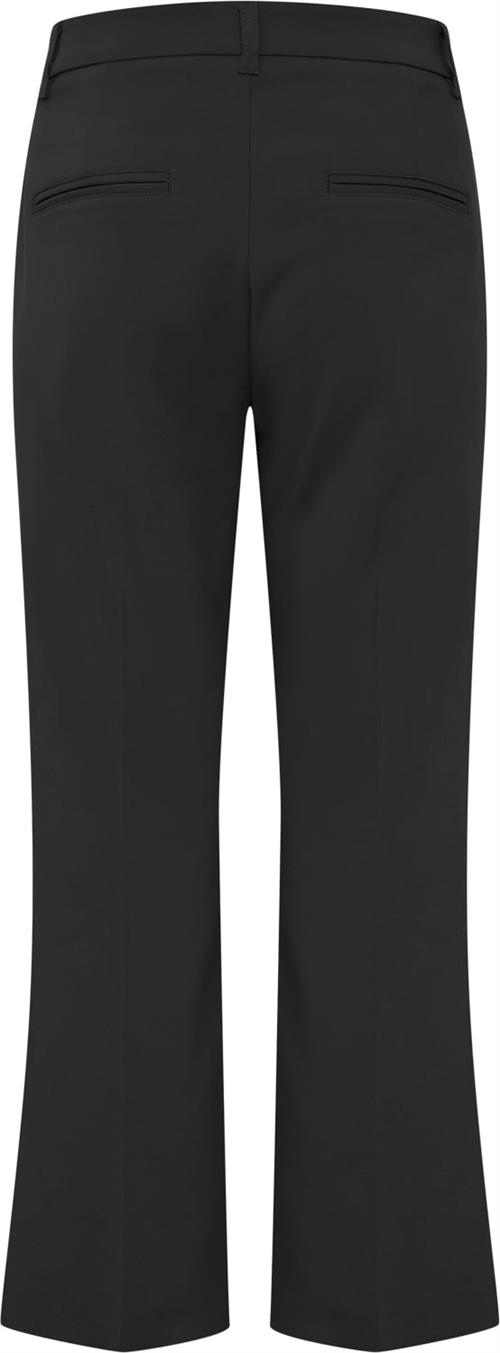 PULZ Jeans Pzbindy HW Pant Above Ankl Flared L Kvinde Black Beauty Flare Bukser Str 40 - hos Magasin