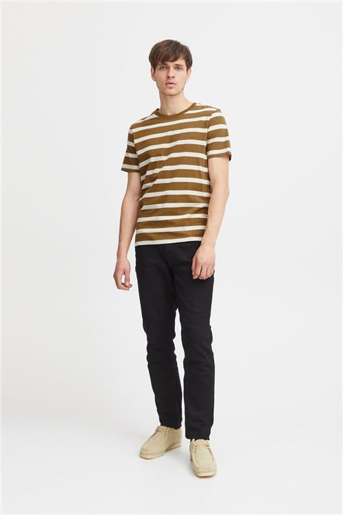 Casual Friday Cfthor Y/D Slub Yarn tee Mand Breen Kortærmede T-shirts Regular Fit Str S - hos Magasin