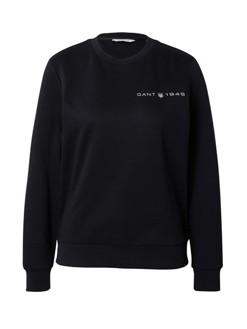 GANT Sweatshirt  sort / hvid