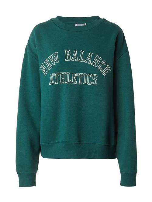 new balance Sweatshirt  smaragd / hvid