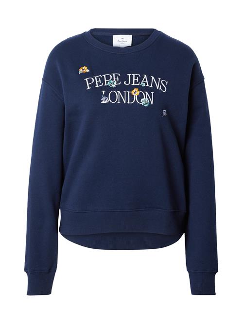 Pepe Jeans Sweatshirt 'VELLA'  navy / orange / hvid