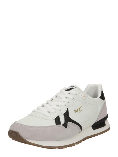 Pepe Jeans Sneaker low 'Brit Supra'  grå / sort / hvid