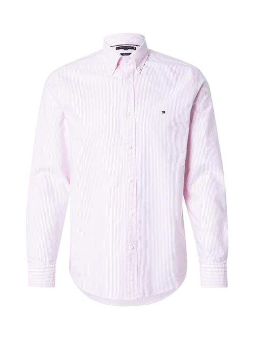 TOMMY HILFIGER Skjorte 'HERITAGE'  lys pink / hvid