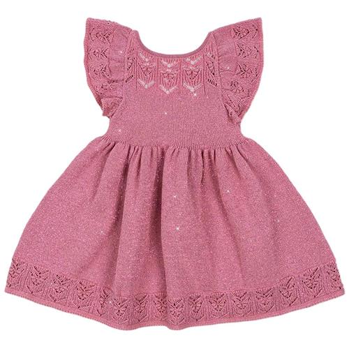 Konges Sløjd Cabby Knit Dress - Powder Pink | Lyserød | 4 years