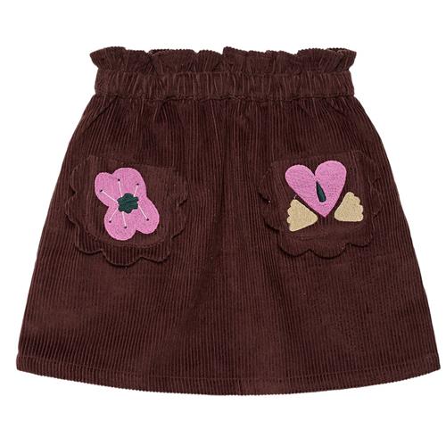 Sissel Edelbo Jasmina Mini Corduroy Nederdel Chocolate Brown | Brun | 3-4 years