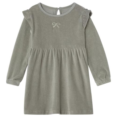 Buddy & Hope GOTS Tanja Kjole I Velour Sage Green 74/80 cm  Grøn  74/80 cm  kvinde