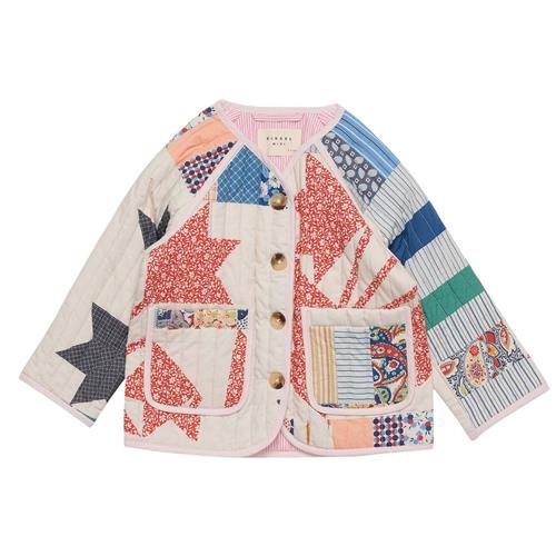 Sissel Edelbo Vega Mini Jakke Flower Patchwork Cream |  | 7-8 years