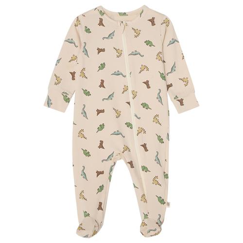 Buddy & Hope GOTS Leo Pyjamas Dinosaur | Hvid | 50/56 cm