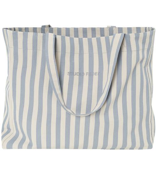 Studio Feder Shopper - Hanna - Canvas - Pale Blue Stripe