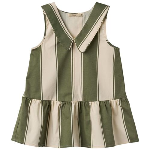 Fliink Karl Johan Vertiver Striped Spencer Kjole Sandshell | Beige | 2 years