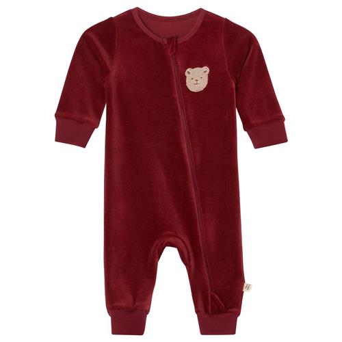 Buddy & Hope GOTS Lasse Velour Buksedragt Merry Red | Rød | 86/92 cm