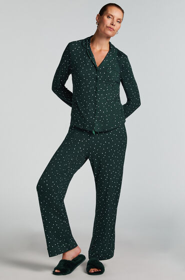 Hunkemöller Pyjamasbukser Jersey grøn