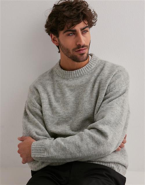 Jack & Jones Jorollie Knit Crew Neck Sn Striktrøjer Grå